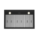 Thor Kitchen 36-Inch 480 CFM Convertible Under Cabinet Range Hood with Baffle Filters in Black (TUH3648B)