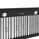 Thor Kitchen 36-Inch 480 CFM Convertible Under Cabinet Range Hood with Baffle Filters in Black (TUH3648B)