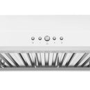 Thor Kitchen 36-Inch 480 CFM Convertible Under Cabinet Range Hood with Baffle Filters in White (TUH3648W)