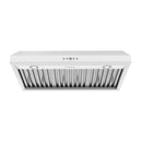 Thor Kitchen 36-Inch 480 CFM Convertible Under Cabinet Range Hood with Baffle Filters in White (TUH3648W)