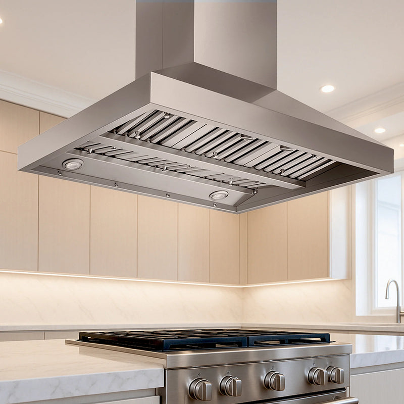 Victory Twister 36-Inch 750 CFM Island Range Hood in Stainless Steel (Twister-Island-36)
