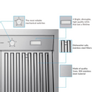 Victory Twister 36-Inch 750 CFM Island Range Hood in Stainless Steel (Twister-Island-36)