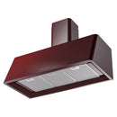 ILVE Nostalgie II 40-Inch 600 CFM Wall Mounted Range Hood in Burgundy (UAG40BU)