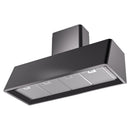 ILVE Nostalgie II 48-Inch 850 CFM Wall Mounted Range Hood in Glossy Black (UAG48BK)