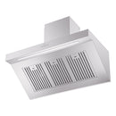 ILVE Professional Plus II 40-Inch 600 CFM Pro Style Wall Mount Ducted Range Hood in Stainless Steel (UAGQ40SS)
