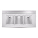 ILVE Professional Plus II 40-Inch 600 CFM Pro Style Wall Mount Ducted Range Hood in Stainless Steel (UAGQ40SS)