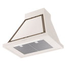 ILVE Nostalgie II 30-Inch 600 CFM Wall Mounted Range Hood in Antique White with Bronze Trim (UANB30AWB)