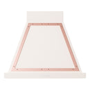 ILVE Nostalgie II 30-Inch 600 CFM Wall Mounted Range Hood in Antique White with Copper Trim (UANB30AWP)