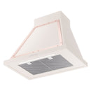 ILVE Nostalgie II 30-Inch 600 CFM Wall Mounted Range Hood in Antique White with Copper Trim (UANB30AWP)