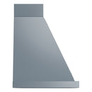 ILVE Nostalgie II 30-Inch 600 CFM Wall Mounted Ranged Hood in Blue Grey with Chrome Trim (UANB30BG)