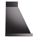 ILVE Nostalgie II 30-Inch 600 CFM Wall Mounted Range Hood in Glossy Black with Chrome Trim (UANB30BKC)