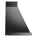 ILVE Nostalgie II 30-Inch 600 CFM Wall Mounted Range Hood in Glossy Black with Brass Trim (UANB30BKG)