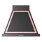 ILVE Nostalgie II 30-Inch 600 CFM Wall Mounted Range Hood in Glossy Black with Copper Trim (UANB30BKP)