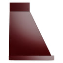 ILVE Nostalgie II 30-Inch 600 CFM Wall Mounted Range Hood in Burgundy with Chrome Trim (UANB30BUC)