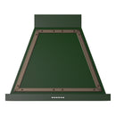 ILVE Nostalgie II 30-Inch 600 CFM Wall Mounted Range Hood in Emerald Green with Bronze Trim (UANB30EGB)