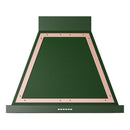ILVE Nostalgie II 30-Inch 600 CFM Wall Mounted Range Hood in Emerald Green with Copper Trim (UANB30EGP)