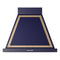 ILVE Nostalgie II 30-Inch 600 CFM Wall Mounted Range Hood in Midnight Blue with Brass Trim (UANB30MBG)