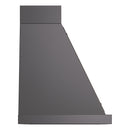ILVE Nostalgie II 30-Inch 600 CFM Wall Mounted Range Hood in Matte Graphite with Bronze Trim (UANB30MGB)