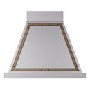 ILVE Nostalgie II 30-Inch 600 CFM Wall Mounted Range Hood in Stainless Steel with Bronze Trim (UANB30SSB)