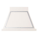 ILVE Nostalgie II 36-Inch 600 CFM Wall Mounted Range Hood in Antique White with Chrome Trim (UANB36AWC)
