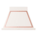 ILVE Nostalgie II 36-Inch 600 CFM Wall Mounted Range Hood in Antique White with Copper Trim (UANB36AWP)