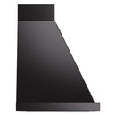 ILVE Nostalgie II 36-Inch 600 CFM Wall Mounted Range Hood in Glossy Black with Bronze Trim (UANB36BKB)