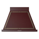 ILVE Nostalgie II 36-Inch 600 CFM Wall Mounted Range Hood in Burgundy with Bronze Trim (UANB36BUB)