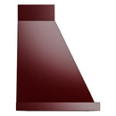ILVE Nostalgie II 36-Inch 600 CFM Wall Mounted Range Hood in Burgundy with Chrome Trim (UANB36BUC)