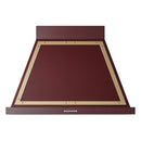 ILVE Nostalgie II 36-Inch 600 CFM Wall Mounted Range Hood in Burgundy with Brass Trim (UANB36BUG)