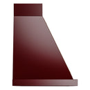 ILVE Nostalgie II 36-Inch 600 CFM Wall Mounted Range Hood in Burgundy with Brass Trim (UANB36BUG)