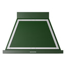 ILVE Nostalgie II 36-Inch 600 CFM Wall Mounted Range Hood in Emerald Green with Chrome Trim (UANB36EGC)