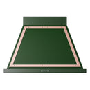 ILVE Nostalgie II 36-Inch 600 CFM Wall Mounted Range Hood in Emerald Green with Copper Trim (UANB36EGP)