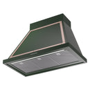 ILVE Nostalgie II 36-Inch 600 CFM Wall Mounted Range Hood in Emerald Green with Copper Trim (UANB36EGP)