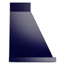 ILVE Nostalgie II 36-Inch 600 CFM Wall Mounted Range Hood in Midnight Blue with Brass Trim (UANB36MBG)