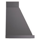 ILVE Nostalgie II 36-Inch 600 CFM Wall Mounted Range Hood in Matte Graphite with Bronze Trim (UANB36MGB)
