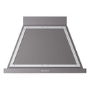 ILVE Nostalgie II 36-Inch 600 CFM Wall Mounted Range Hood in Matte Graphite with Chrome Trim (UANB36MGC)
