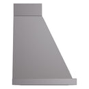 ILVE Nostalgie II 36-Inch 600 CFM Wall Mounted Range Hood in Matte Graphite with Chrome Trim (UANB36MGC)
