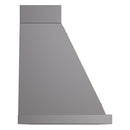 ILVE Nostalgie II 36-Inch 600 CFM Wall Mounted Range Hood in Matte Graphite with Brass Trim (UANB36MGG)