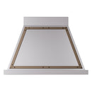 ILVE Nostalgie II 36-Inch 600 CFM Wall Mounted Range Hood in Stainless Steel with Bronze Trim (UANB36SSB)