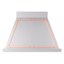 ILVE Nostalgie II 36-Inch 600 CFM Wall Mounted Range Hood in Stainless Steel with Copper Trim (UANB36SSP)