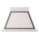 ILVE Nostalgie II 36-Inch 600 CFM Wall Mounted Range Hood in White with Bronze Trim (UANB36WHB)