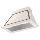 ILVE Nostalgie II 40-Inch 600 CFM Wall Mounted Range Hood in Antique White with Bronze Trim (UANB40AWB)
