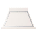 ILVE Nostalgie II 40-Inch 600 CFM Wall Mounted Range Hood in Antique White with Chrome Trim (UANB40AWC)