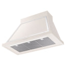 ILVE Nostalgie II 40-Inch 600 CFM Wall Mounted Range Hood in Antique White with Chrome Trim (UANB40AWC)