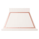 ILVE Nostalgie II 40-Inch 600 CFM Wall Mounted Range Hood in Antique White with Copper Trim (UANB40AWP)