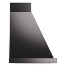 ILVE Nostalgie II 40-Inch 600 CFM Wall Mounted Range Hood in Glossy Black with Copper Trim (UANB40BKP)