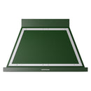 ILVE Nostalgie II 40-Inch 600 CFM Wall Mounted Range Hood in Emerald Green with Chrome Trim (UANB40EGC)