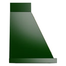 ILVE Nostalgie II 40-Inch 600 CFM Wall Mounted Range Hood in Emerald Green with Brass Trim (UANB40EGG)