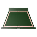ILVE Nostalgie II 40-Inch 600 CFM Wall Mounted Range Hood in Emerald Green with Copper Trim (UANB40EGP)