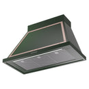 ILVE Nostalgie II 40-Inch 600 CFM Wall Mounted Range Hood in Emerald Green with Copper Trim (UANB40EGP)